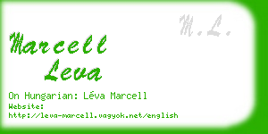 marcell leva business card